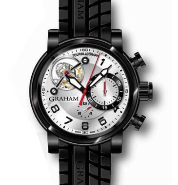 Replica Graham Watch 2TWTB.S02A.K47D Tourbillograph Trackmaster Black Limited
